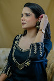 APNAसा Black suit with hand work