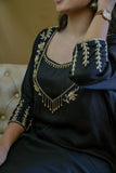 APNAसा Black suit with hand work